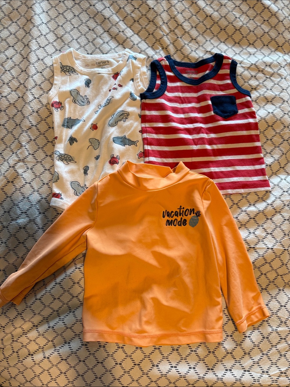 Carters 12 Month Boy Summer Lot